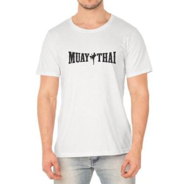 Imagem de Camiseta Masculina Algodão Muay Thai Macia Leve Dia A Dia - Ragor