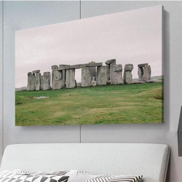 Imagem de Quadro Decorativo Pedras De Stonehenge Canvas 60X90 - Foto Paulista