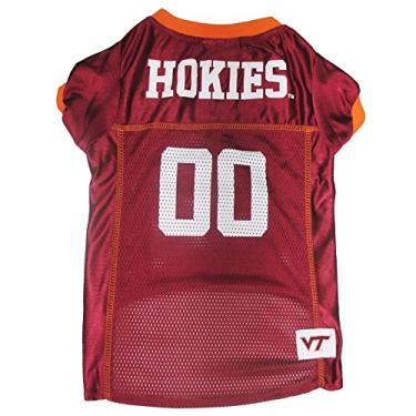 Imagem de Pets First NCAA College Virginia Tech Hokies Jersey de malha para cães e gatos, tamanho PP, camiseta licenciada para cães com seu time favorito de futebol/basquete universitário