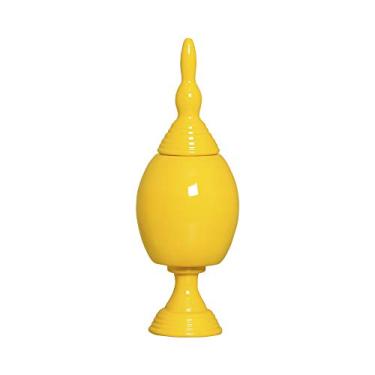 Imagem de Pote Taça Veneza Peq E Tampa Ceramicas Pegorin Amarelo Pequeno