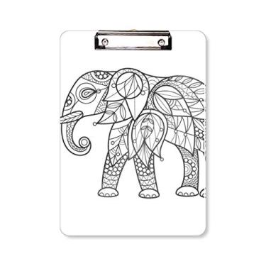 Imagem de Pintura Elefante Amigo Dente Prancheta Pasta Bloco de Escrita Placa de Apoio A4