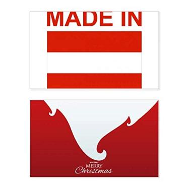 Imagem de Feito na Áustria Country Love Holiday Merry Christmas Parabéns Card Christmas Letter Message