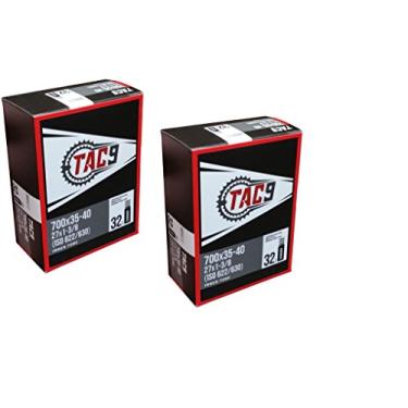 Imagem de TAC 9 Tubos, 700 x 35-40 (27 x 1-3/8) Válvula Schrader Regular, 32 mm (ISO 622/630), 2 Pack Deal! $6 per tube!