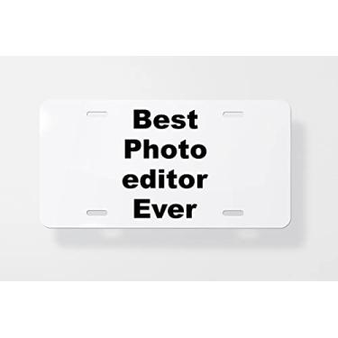 Imagem de Capa para placa de licença para editor de fotos – Capa para placa de carro – Capa para moldura de placa de carro 15 x 30 cm