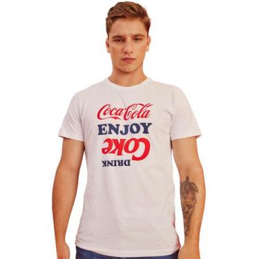 Imagem de Camiseta Estampado Coca Cola Shape P23 Branco Masculino