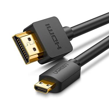 Imagem de Cabo Micro Hdmi para Hdmi Resolução 4k 60Hz 2 metros Transmissão de Alta Velocidade Cabo de Vídeo Ideal para Câmeras, Tablets Filmadoras - No Brasil