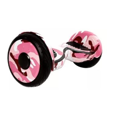 Imagem de Hoverboard Skate Elétrico 10 Rosa Camuflado Led Bluetooth