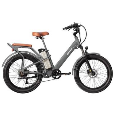 bicicleta elétrica 800w modelo PRIMA Aro 24 Vermelho - Smart
