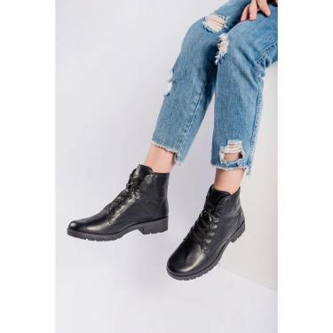 Imagem de Bota Coturno Infantil Juvenil Pink Cats Preta Feminino