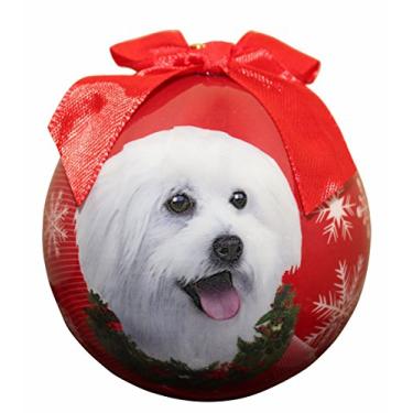 Imagem de Bola à prova de quebra"Maltipoo Christmas Ornament"