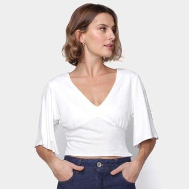 Imagem de Blusa Dzarm Decote V Feminina