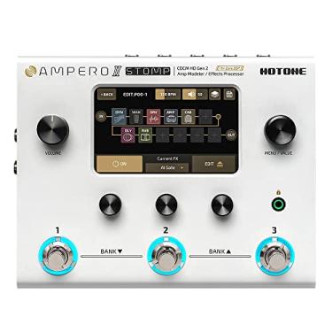 Imagem de HOTONE Guitar Multi Effects Processor Multi Effects Pedal Touch Screen Guitar Bass Amp Modeling IR Cabinets Simulation Guitar Effects Pedal Multi FX Processor Ampero II Stomp