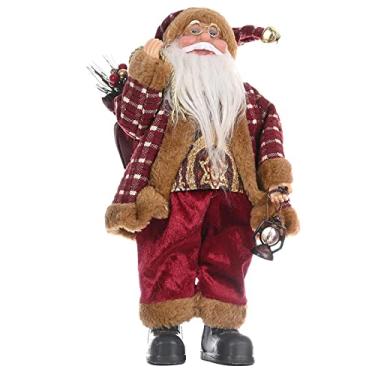 Imagem de Nobranded Decoração de decoração de luxo grande Papai Noel enfeite de Papai Noel - lâmpada de óleo