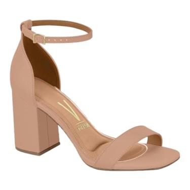 Imagem de Sandalia Vizzano 6409.202 Salto Grosso Bico Quadrado Casual Feminino