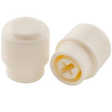 Imagem de Musiclily Ultra Universal Knob Ponteira Estilo TL Chave Seletora Plástico para Guitarra tipo Fender Squier Tele, Aged White(2 Peças)
