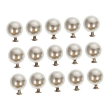 Imagem de Tofficu 100 Unidades Botões De Pérola Botão Branco Para Baixo Botão De Camisa De Chiffon Organizador De Mesa Em Acrílico Roupas e Acessórios Decorações Rebite Plástico