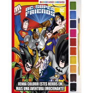 Imagem de Dc Super Friends Livro Para Pintar Com Aquarela