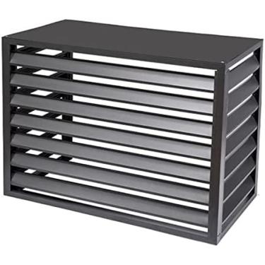 Imagem de Tampa de ar condicionado para cerca externa, capa protetora de estrutura externa de liga de alumínio resistente antirroubo, decoração de equipamento de piscina, tela de privacidade, comparti