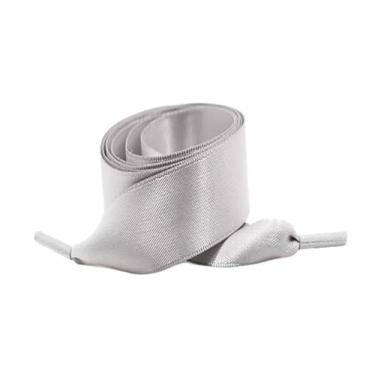 Imagem de Width Silk Satin Shoelaces Ribbon Shoe Laces Boots Women Sneakers ShoeLace (Color : Light grey, Size : 100cm)