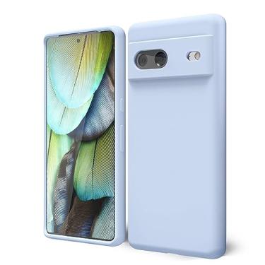 Imagem de Oakxco Capa para celular Google Pixel 7 de silicone líquido, linda e fina borracha macia TPU lisa capa de gel lisa para mulheres, meninas, estética, protetora sólida fosca e aderência à prova de