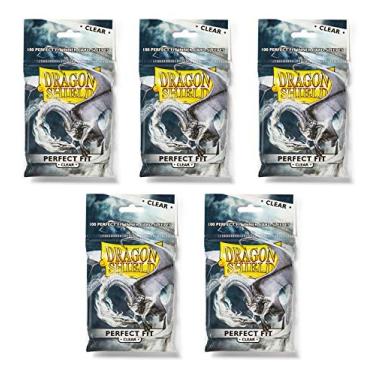 Imagem de Dragon Shield 100 mangas transparentes tamanho padrão, Matte Mint, 5 Packs