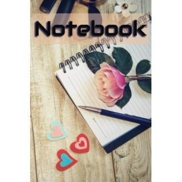 Imagem de Caderno de bolso com capa comum: páginas pautadas de dupla face pequenas de 15 x 23 cm, diário ou livro de estudo para meninas, adolescentes ou mulheres - Área de trabalho feminina: 80 páginas (40