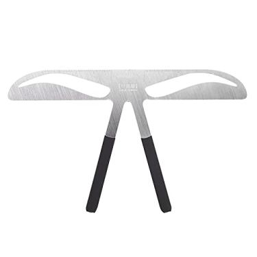 Imagem de Régua de sobrancelha, maquiagem de estêncil, modelador, maquiagem permanente, tatuagem de sobrancelha, régua de posicionamento de três pontos, ferramenta de estêncil para cuidados de equilíbrio simétrico (sobrancelha clássica)