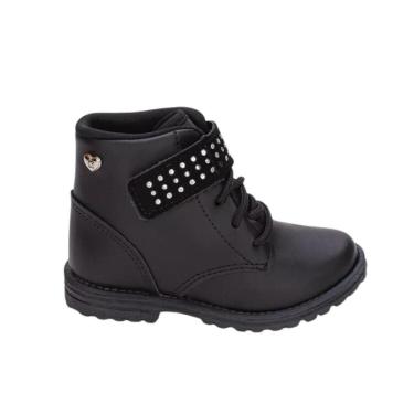 Imagem de Bota Coturno Kidy Menina Preto Ref:084.0096