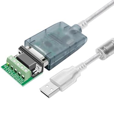 Imagem de Buacoz Cabo conversor USB para RS485 RS232, com conector de porta serial de chipset CH340+ZT485, cabo de extensão de 3,3 metros, adaptador industrial compatível com Windows XP 7 8/Linux/Mac
