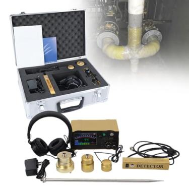 Imagem de Sensor de geofone de vazamento de água, detector de vazamento de água de tubulação subterrânea para uso doméstico e externo, sensor de vazamento de tubulação oculto com fone de ouvido