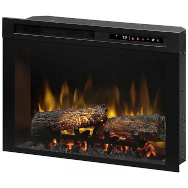 Imagem de Lareira Elétrica de Embutir A48x66L com Controle Remoto e Chamas Multicolorida, 110V, Dimplex, Preta