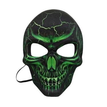 Imagem de Attention-grabbing Skull Mask for Masquerade, 3D Soft Scary Ghost Mask Halloween and Party Dress-up (green)