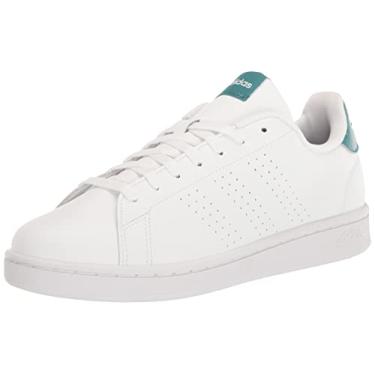 Imagem de adidas Tênis feminino Advantage, Branco/Branco/Arctic Fusion, 7.5