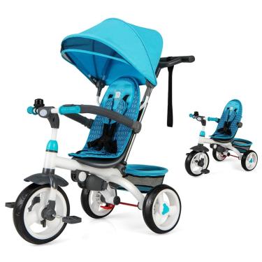 Imagem de Triciclo  JOY 6 em 1, carrinho de bebê, triciclo com alça