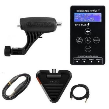 Imagem de Tattoo Kit Electra Pop Rca Cord Pedal Trigo Fonte Hurricane - Electric