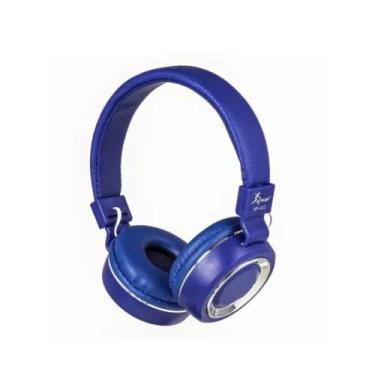 Imagem de Fone de ouvido c/microfone dobravel p2 kp-422 - azul