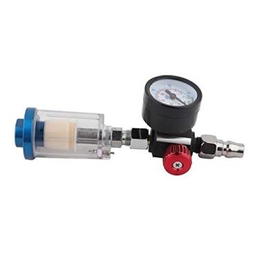 Imagem de Filtro Compacto Regulador de Pressão de Entrada de Ar de 1/4 pol. para Pistolas de Pulverização, Evita Contaminação de água, Tigela Transparente, Repintura Automotiva, Navio,