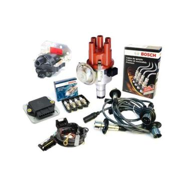 Imagem de Kit Ignição Eletrônica Fusca Kombi c/ Cabo Velas E Bobina Bosch