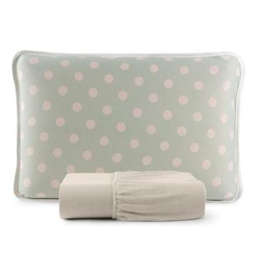 Imagem de Roupa de Cama Queen 03 Peças Malha 100% Algodão - iCasa, BEGE