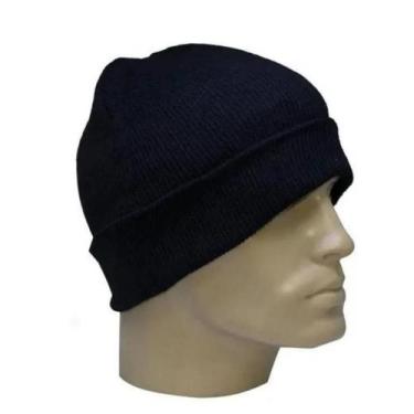 Imagem de Touca Lisa De Lã Gorro Preta Adulto Unissex P/ Inverno - Laço&Rede, ún