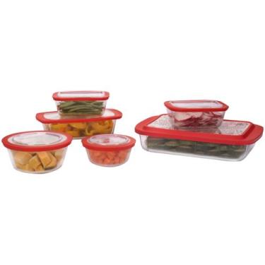 Imagem de Conjunto de Assadeiras de Vidro Marinex Prática - 6 Peças