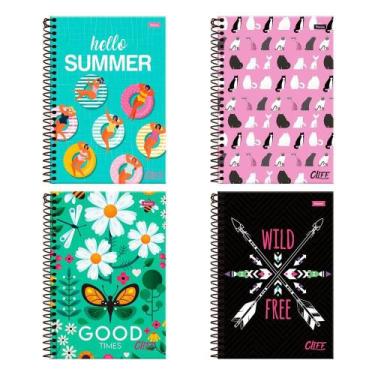 Imagem de Caderno Espiral Foroni 1/4 Capa Dura Cliff 80 Folhas - Embalagem com 5