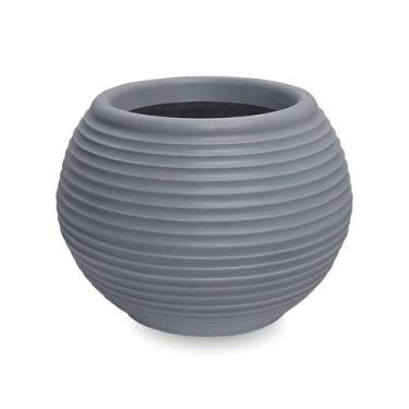 Imagem de Vaso Bromelia Oval Em Polietileno 30X40 Cinza Escuro - Foster Plast