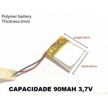 Imagem de Bateria 3mmx20mmx20mm 2fios - bgb