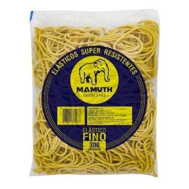 Imagem de Elástico Nº 18 2,2mm Amarelo 250g 300 Un Dinheiro Liguinha - Redbor