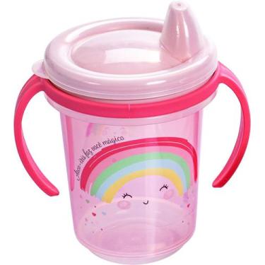 Imagem de Copo Transição trio 330 ml infantil Plasutil, Arco-iris