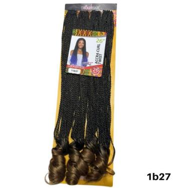Imagem de Cabelo Afro Curl Twist Cacheado Cachos Na Ponta Boho Crochet - bbless,