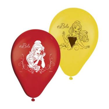 Imagem de 25 Balão Bexigas Decoração Festa Bela Princesa disney - Regina festa