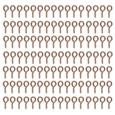 Imagem de Mini Pitão 9mm Rosqueável Rose Gold Para Bijuterias Com 300 Unidades -