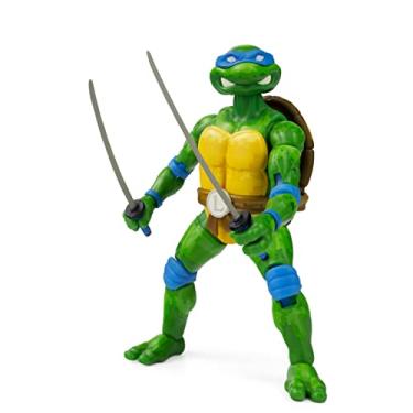 Imagem de The Loyal Subjects Teenage Mutant Ninja Turtles BST AXN Action Figure NES 8-Bit Leonardo Exclusive 13 cm, BATMNTLEOBW04, multicolorido